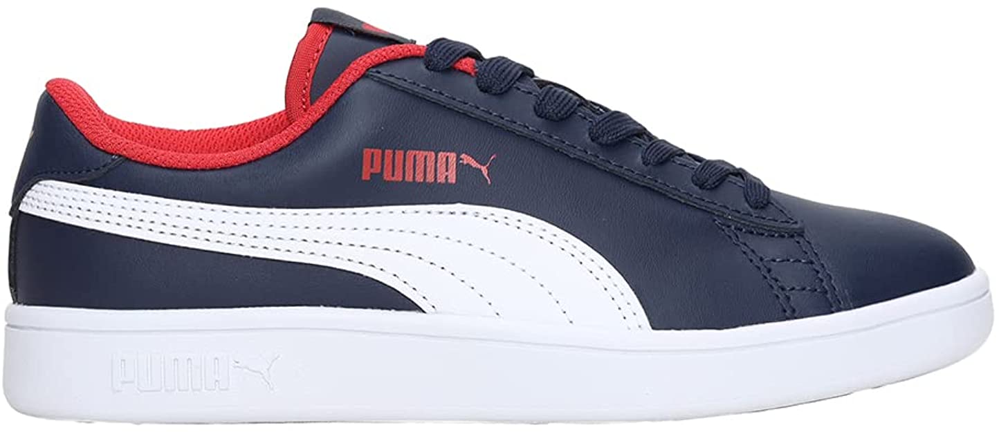PUMA Unisex Kids Smash V2 Leather Sneakers