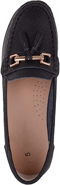 Womens Slip On Casual Leather Loafer/Deck/Boat Shoes/Sandals
