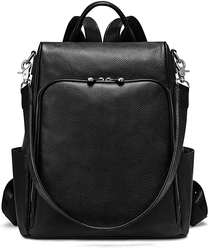 Anti-theft Leather Backpack Purse for Women Fashion Rucksack Ladies Shoulder Handbag Medium